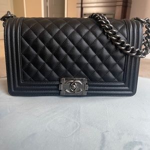 Chanel Medium Caviar Boy Bag